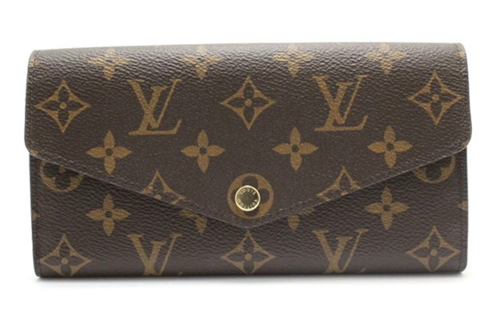LOUIS VUITTON Portefeuille Sarah Long Wallet Monogram Brown